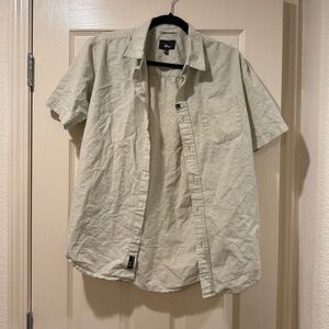 Zumiez The Underachievers Light Green 100% Cotton Button Down Shirt Men’s Size M
